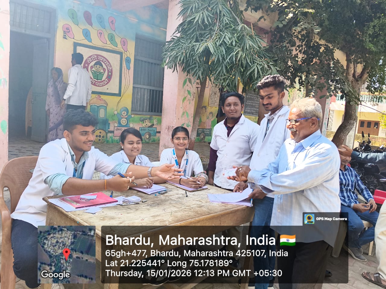 On 15 January 2026, the day began with Jagar and a yoga session. Thereafter, NSS volunteers, along with the Head of the Pharmacology Department and faculty members, in collaboration with the Primary H